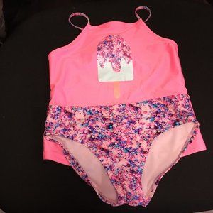 Lot of 3 Girl's Swim Tops and 1 Swim Bottom - All are Size Large (10/12)
